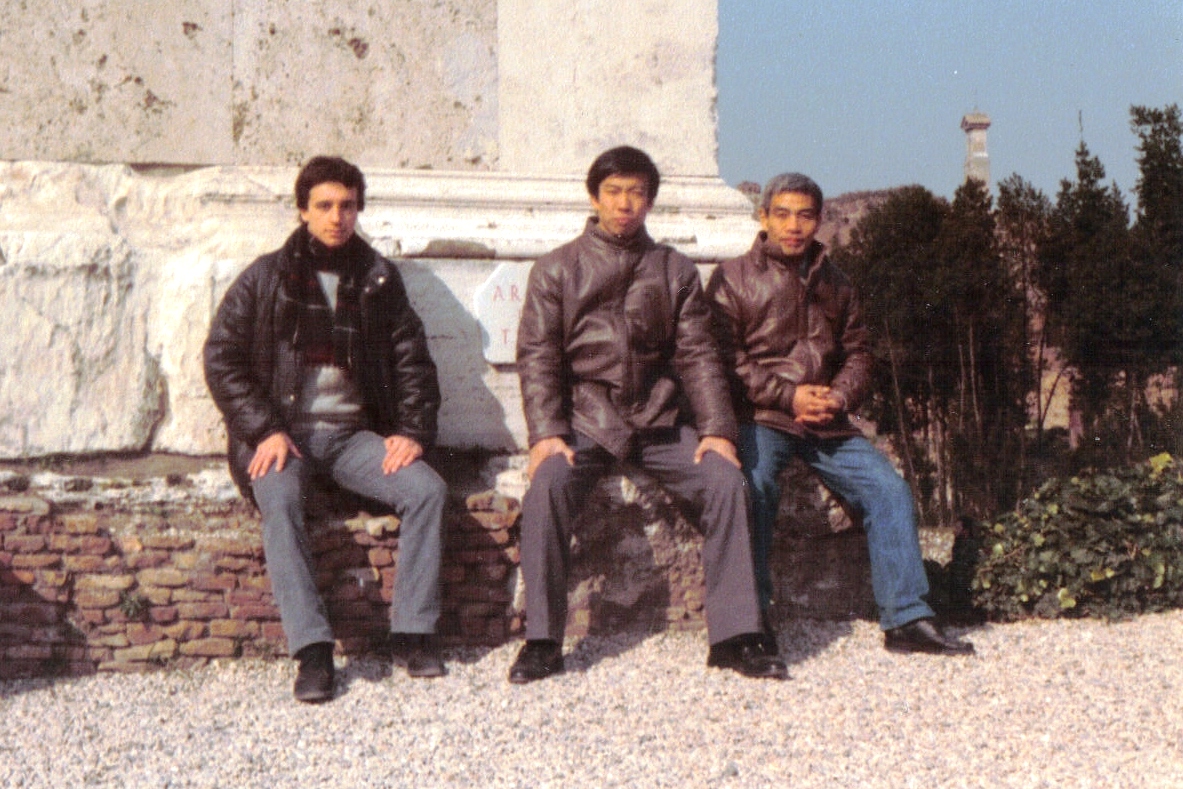 1983 - Roma - with Moriteru Ueshiba and Hideki Hosokawa