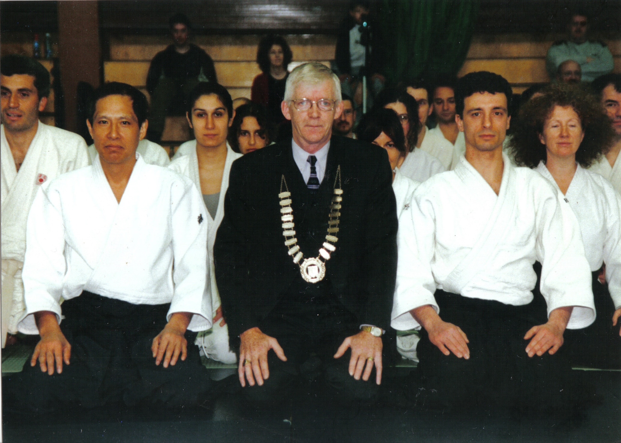 2001 - Sligo, Ireland - with Yoji Fujimoto Shihan and the Mayor of Sligo, Tommy Cummins