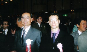 With Hiroshi Tada Shihan at the 70th Anniversary of Aikikai Foundation