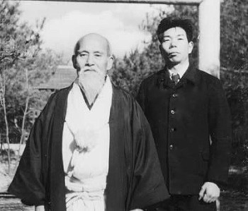 Morihiro Saito con il Fondatore